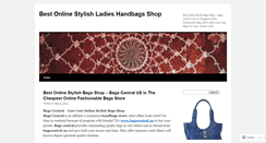 Desktop Screenshot of bestonlinestylishbagsshop.wordpress.com