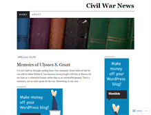 Tablet Screenshot of civilwarnewsdotorg3.wordpress.com