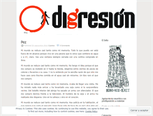 Tablet Screenshot of digresion.wordpress.com