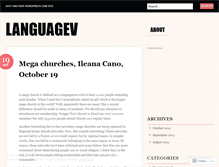 Tablet Screenshot of languagev.wordpress.com
