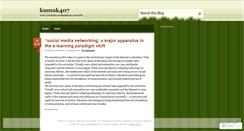 Desktop Screenshot of kumak407.wordpress.com