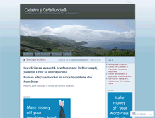 Tablet Screenshot of cadastruintabulare.wordpress.com