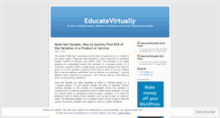 Desktop Screenshot of educatevirtually.wordpress.com