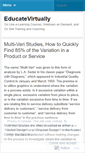 Mobile Screenshot of educatevirtually.wordpress.com