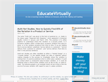 Tablet Screenshot of educatevirtually.wordpress.com