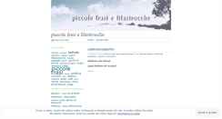 Desktop Screenshot of piccolefrasi.wordpress.com