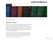 Tablet Screenshot of esitystutkimus.wordpress.com