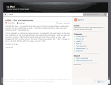 Tablet Screenshot of exdad.wordpress.com