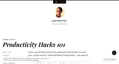 Desktop Screenshot of ladywriteschronicles.wordpress.com