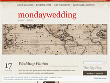 Tablet Screenshot of mondaywedding.wordpress.com