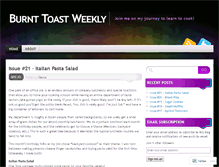 Tablet Screenshot of burnttoastweekly.wordpress.com