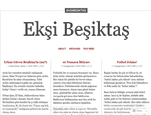 Tablet Screenshot of eksibesiktas.wordpress.com