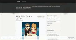 Desktop Screenshot of liveinboyfriend.wordpress.com