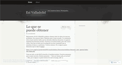 Desktop Screenshot of esivalladolid.wordpress.com