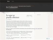 Tablet Screenshot of esivalladolid.wordpress.com