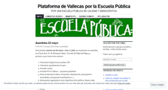 Desktop Screenshot of escuelapublicavallecas.wordpress.com