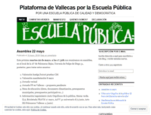 Tablet Screenshot of escuelapublicavallecas.wordpress.com