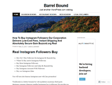Tablet Screenshot of barrelbound.wordpress.com