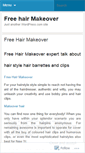 Mobile Screenshot of freehairmakeover.wordpress.com