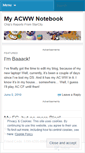 Mobile Screenshot of myacwwnotebook.wordpress.com