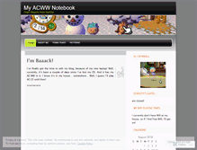 Tablet Screenshot of myacwwnotebook.wordpress.com