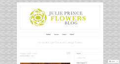 Desktop Screenshot of julieprinceflowers.wordpress.com