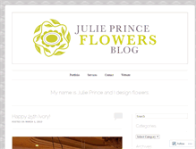 Tablet Screenshot of julieprinceflowers.wordpress.com