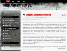 Tablet Screenshot of pdxmayhem.wordpress.com