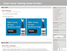 Tablet Screenshot of cheerfactorallstars.wordpress.com
