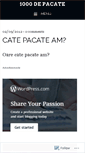 Mobile Screenshot of 1000depacate.wordpress.com