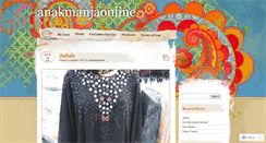 Desktop Screenshot of anakmanjaonline.wordpress.com