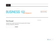 Tablet Screenshot of designbusiness101.wordpress.com