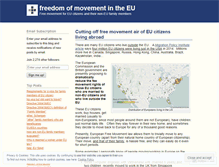 Tablet Screenshot of eumovement.wordpress.com