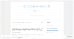 Desktop Screenshot of exoticasianescorts.wordpress.com