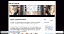 Desktop Screenshot of michadesign.wordpress.com