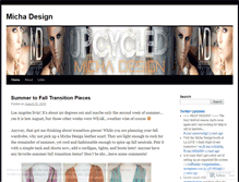 Tablet Screenshot of michadesign.wordpress.com