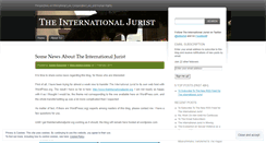 Desktop Screenshot of internationaljurist.wordpress.com