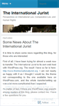 Mobile Screenshot of internationaljurist.wordpress.com