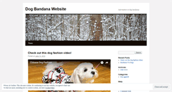 Desktop Screenshot of dogbandana.wordpress.com