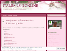 Tablet Screenshot of italijanskionline.wordpress.com