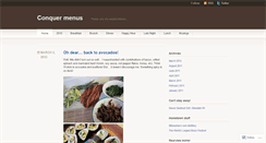 Desktop Screenshot of conquermenus.wordpress.com