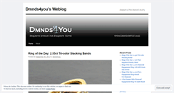 Desktop Screenshot of dmnds4you.wordpress.com