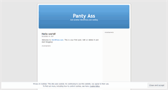 Desktop Screenshot of pantyass.wordpress.com
