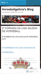 Mobile Screenshot of horseballgalicia.wordpress.com