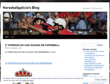 Tablet Screenshot of horseballgalicia.wordpress.com