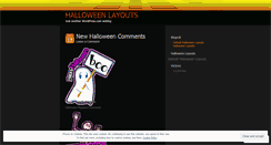 Desktop Screenshot of halloweenlayouts.wordpress.com