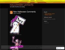 Tablet Screenshot of halloweenlayouts.wordpress.com