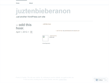 Tablet Screenshot of juztenbieberanon.wordpress.com