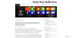 Desktop Screenshot of dailymassreflection.wordpress.com