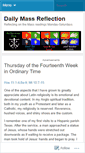 Mobile Screenshot of dailymassreflection.wordpress.com